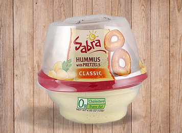 Delicious hummus dip for a quick snack